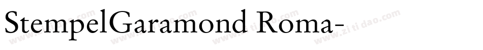 StempelGaramond Roma字体转换